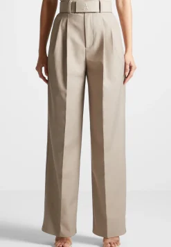 Tailored Pleated Trousers with Eiffel Belt -^Manière De Voir Outlet