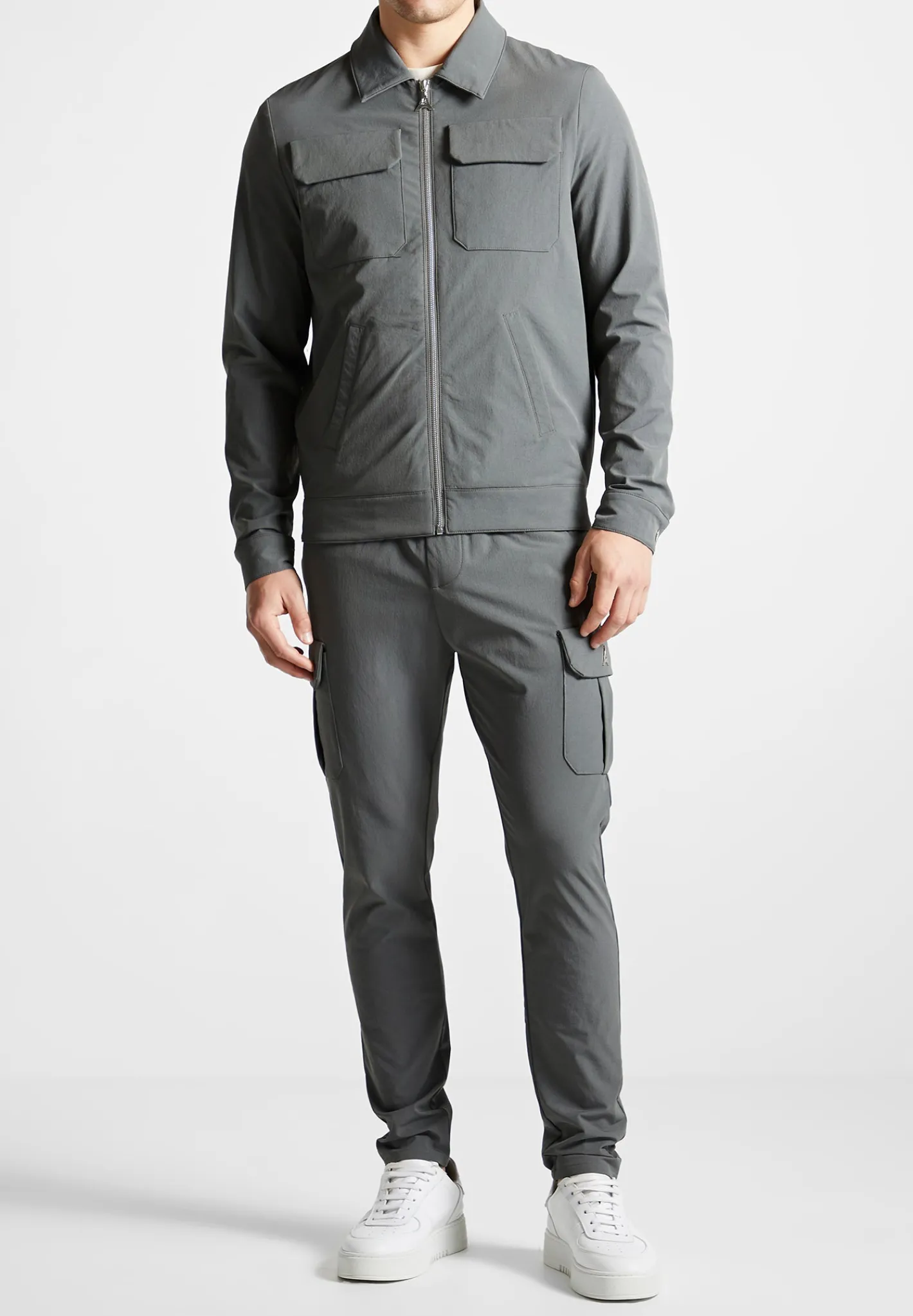 Technical Cargo Jacket - Charcoal Grey^Manière De Voir Discount