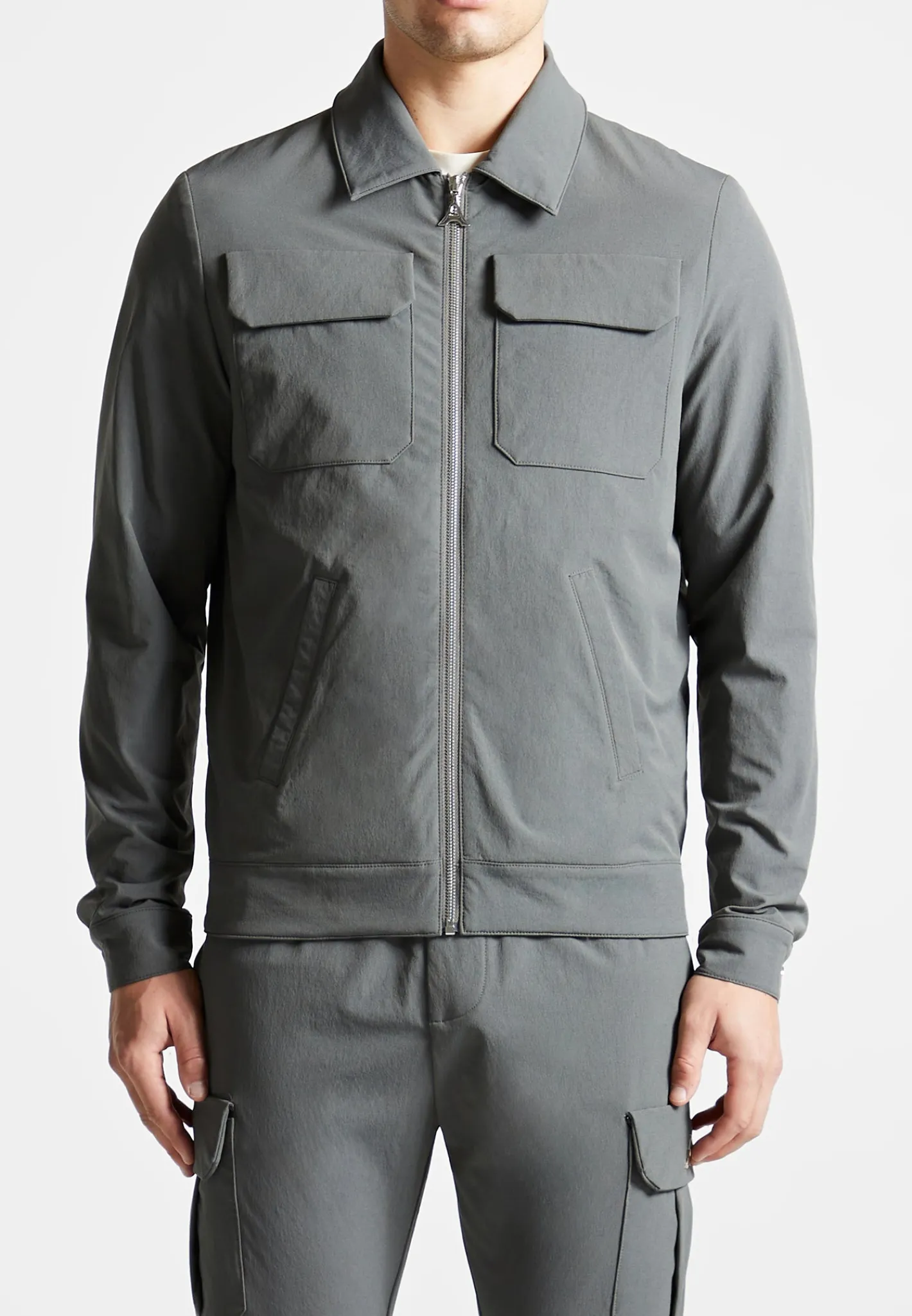 Technical Cargo Jacket - Charcoal Grey^Manière De Voir Discount