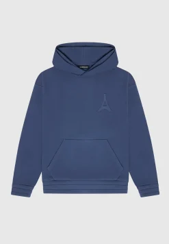 Éternel 420GSM Eiffel Embossed Hoodie - Airforce Blue^Manière De Voir Best