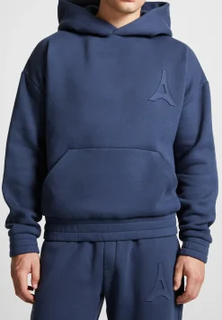 Éternel 420GSM Eiffel Embossed Hoodie - Airforce Blue^Manière De Voir Best