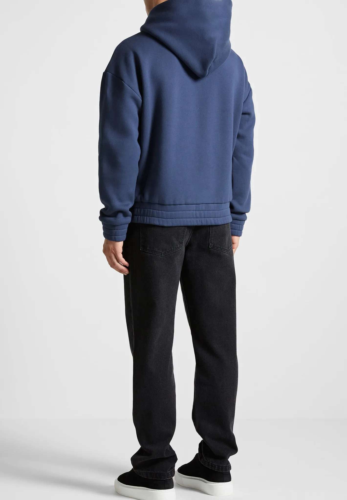 Éternel 420GSM Eiffel Embossed Hoodie - Airforce Blue^Manière De Voir Best