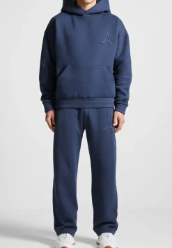 Éternel 420GSM Eiffel Embossed Joggers - Airforce Blue^Manière De Voir Online