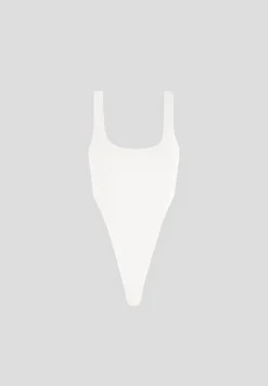 Éternelle High Leg Bodysuit - Off White^Manière De Voir Clearance