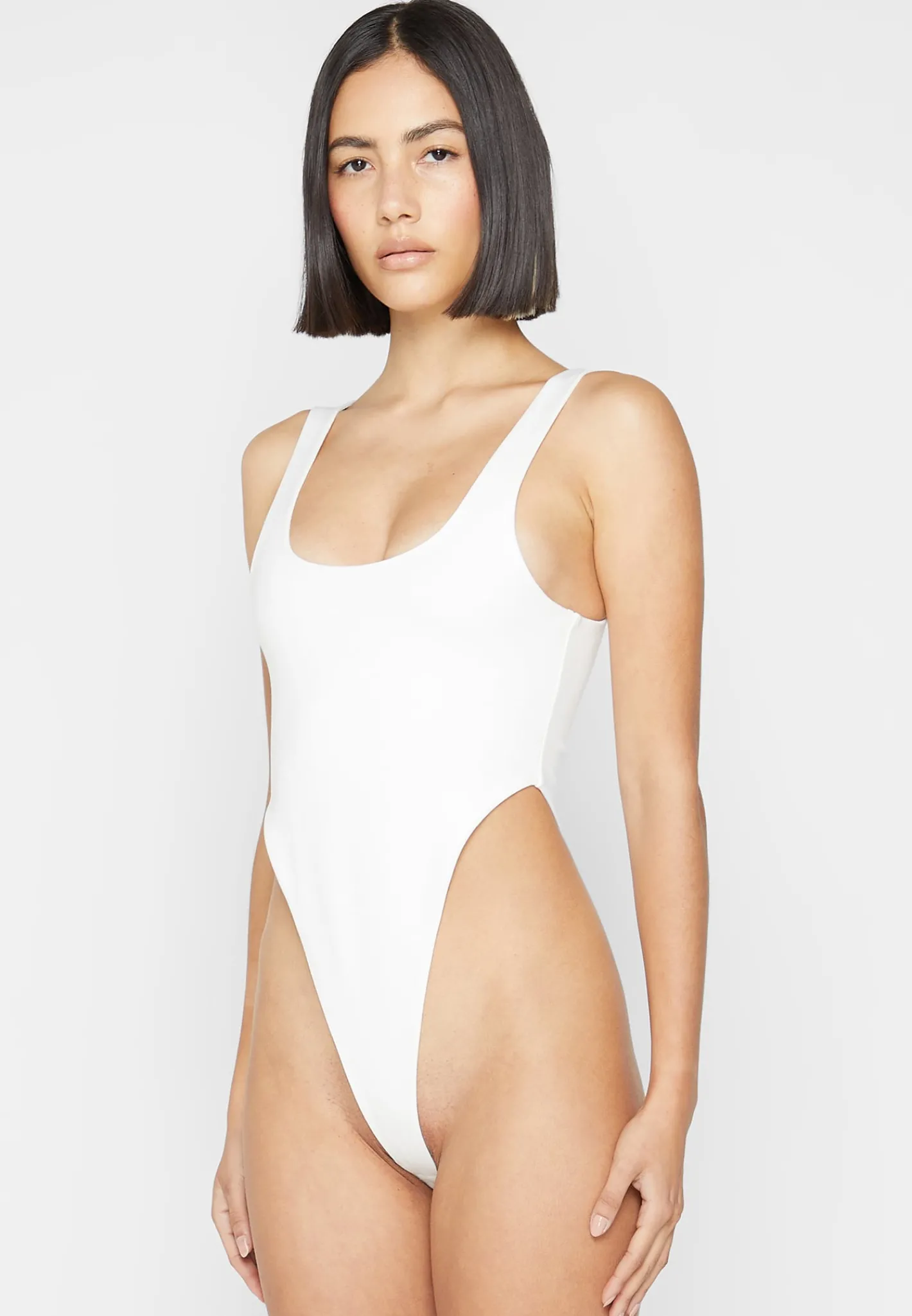 Éternelle High Leg Bodysuit - Off White^Manière De Voir Clearance