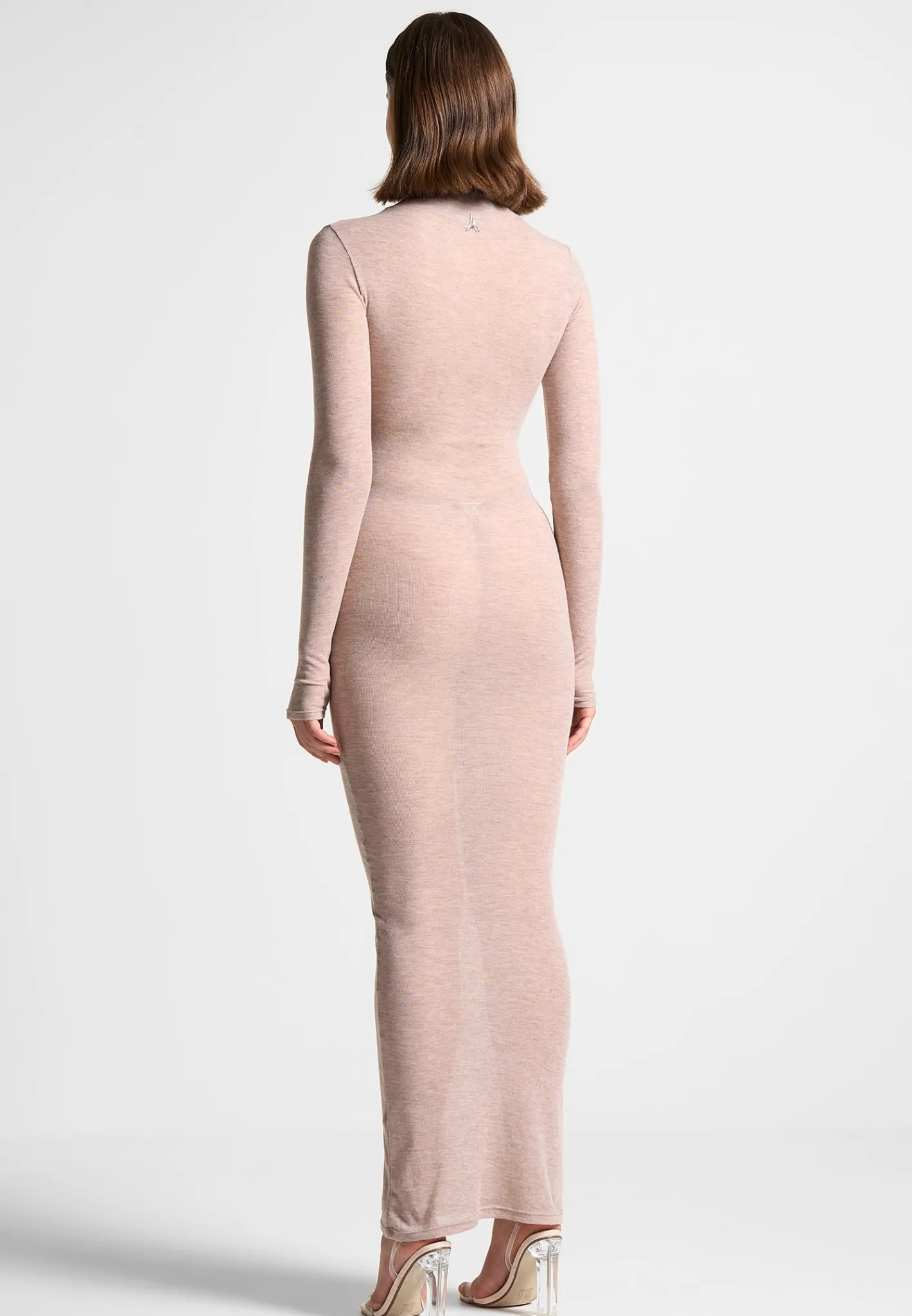 Éternelle Mock Neck Sheer Midaxi Dress -^Manière De Voir Sale