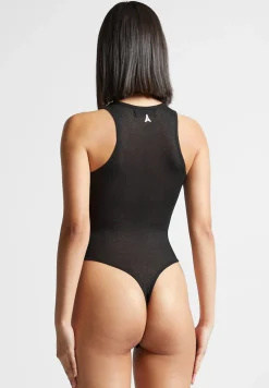 Éternelle Sheer Racer Neck Bodysuit -^Manière De Voir Clearance