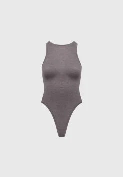 Éternelle Sheer Racer Neck Bodysuit -^Manière De Voir Discount