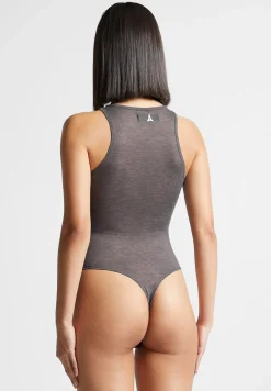 Éternelle Sheer Racer Neck Bodysuit -^Manière De Voir Discount