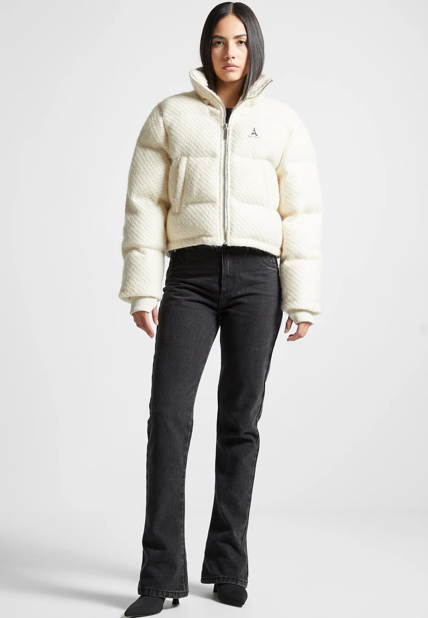 Textured Knit Puffer Jacket -^Manière De Voir New