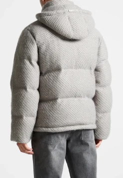 Textured Knit Puffer Jacket -^Manière De Voir Online