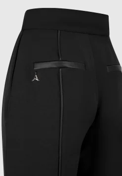 Trousers with Vegan Leather Pintuck -^Manière De Voir Discount