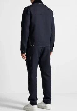 Twill Trucker Jacket with Velvet Collar -^Manière De Voir Clearance