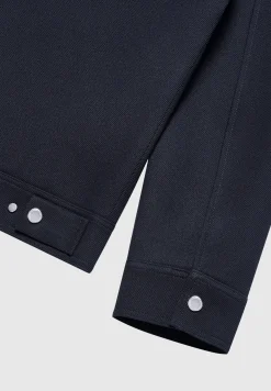 Twill Trucker Jacket with Velvet Collar -^Manière De Voir Clearance