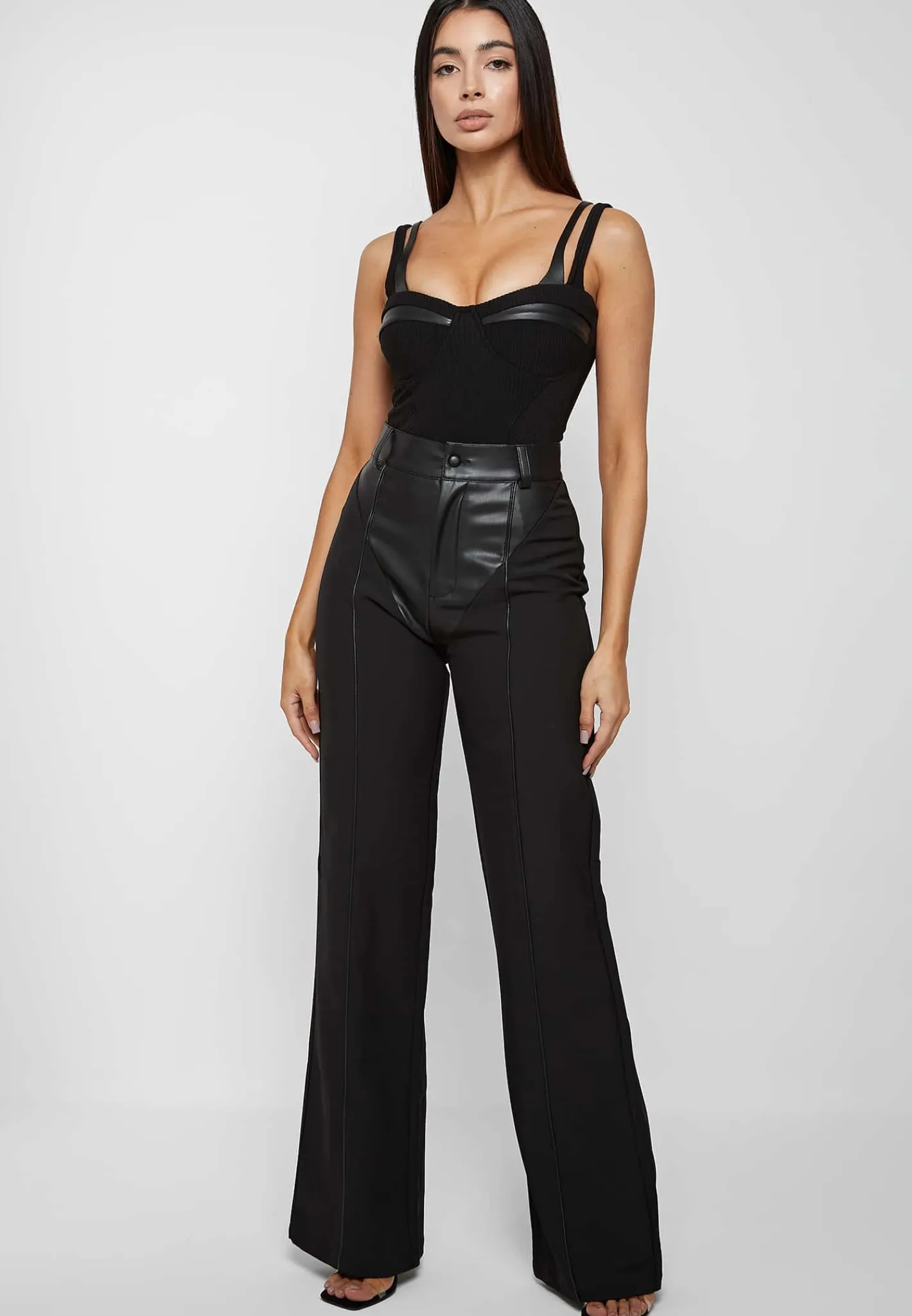 Twin Strap Ribbed Bodysuit -^Manière De Voir Sale