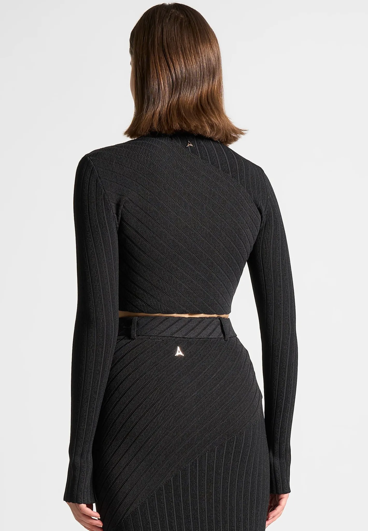Two-Tone Ribbed Knit Top -^Manière De Voir Hot
