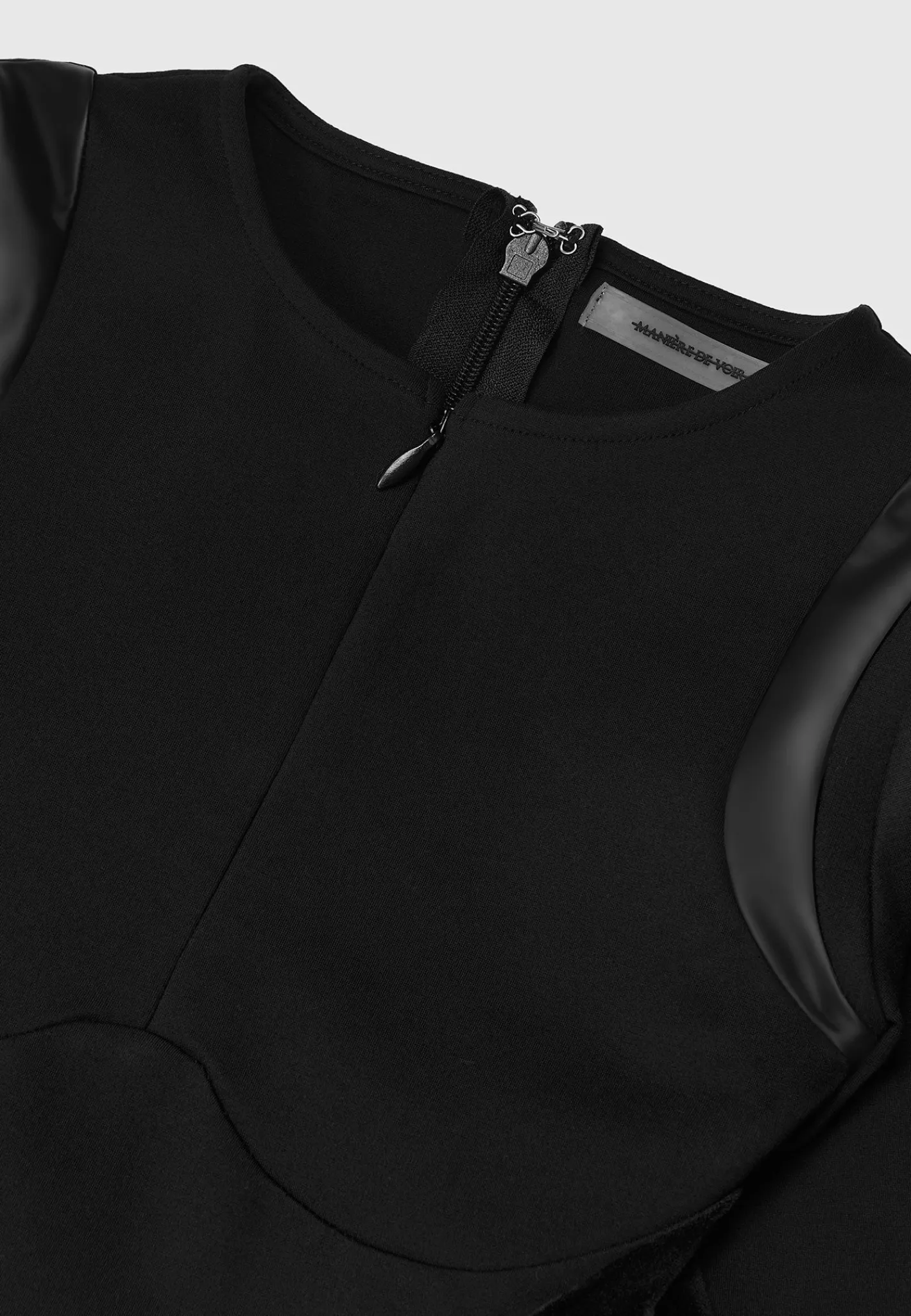 Vegan Leather & Bandage Contour Jumpsuit -^Manière De Voir Clearance