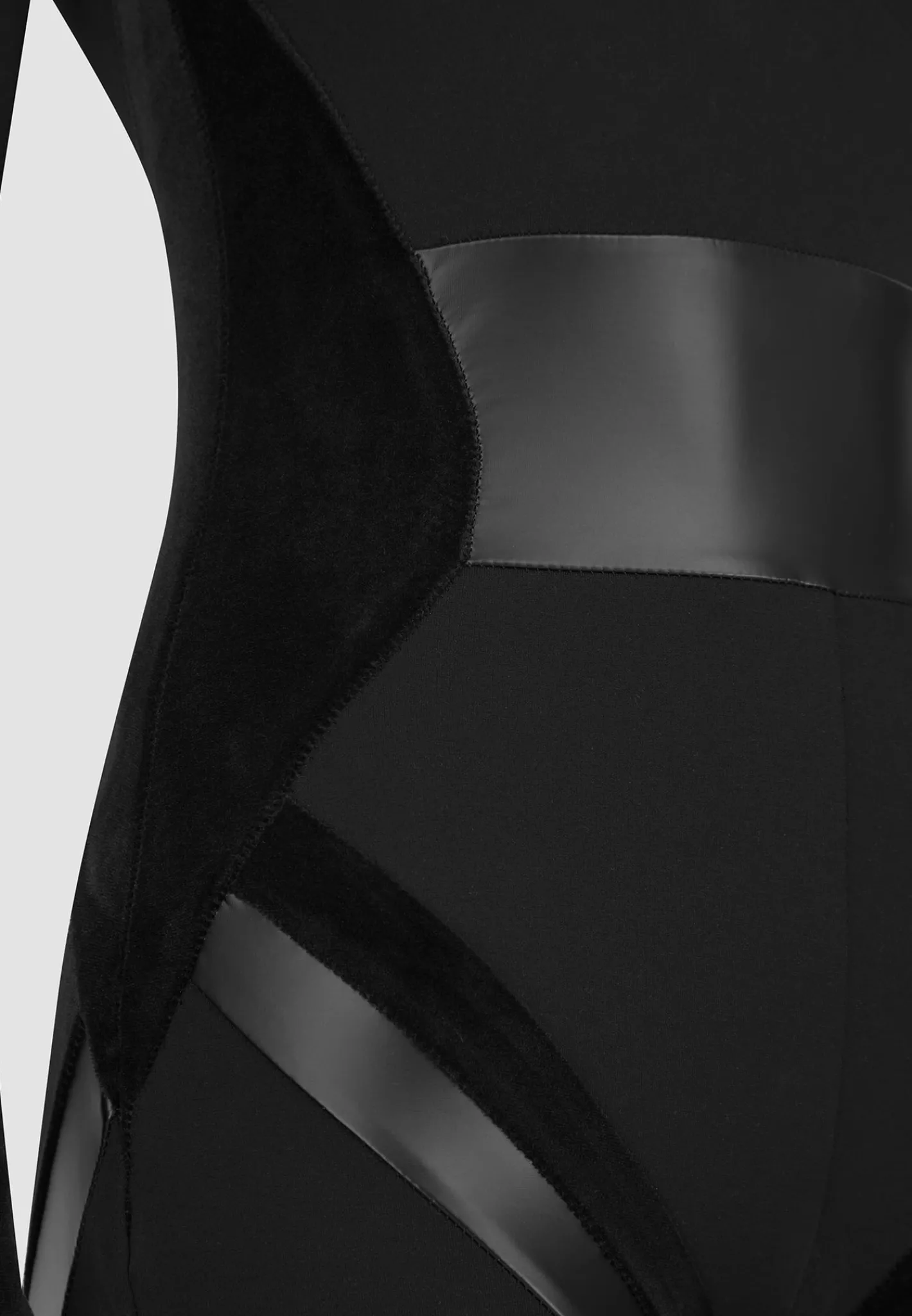 Vegan Leather & Bandage Contour Jumpsuit -^Manière De Voir Clearance