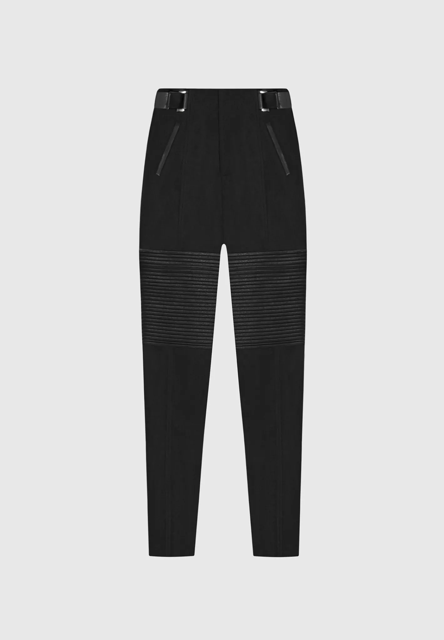 Vegan Leather and Suede Ribbed Leggings -^Manière De Voir Discount