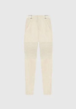 Vegan Leather and Suede Ribbed Leggings -^Manière De Voir Discount