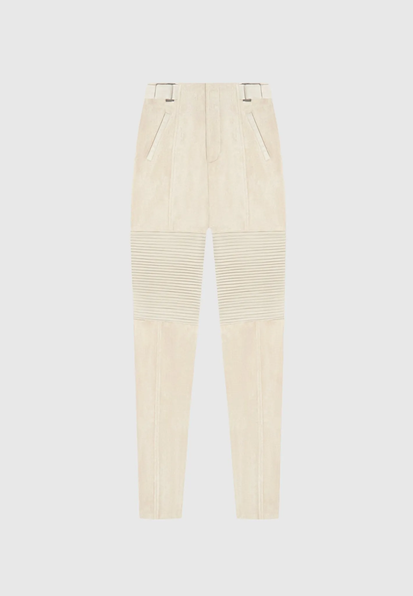 Vegan Leather and Suede Ribbed Leggings -^Manière De Voir Discount