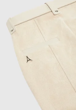 Vegan Leather and Suede Ribbed Leggings -^Manière De Voir Discount