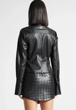 Vegan Leather Angled Shirt -^Manière De Voir Fashion