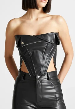 Vegan Leather Biker Corset -^Manière De Voir Fashion