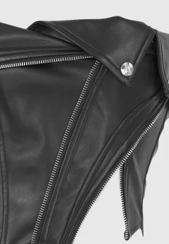 Vegan Leather Biker Corset -^Manière De Voir Fashion