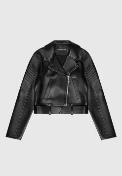 Vegan Leather Biker Jacket -^Manière De Voir Online