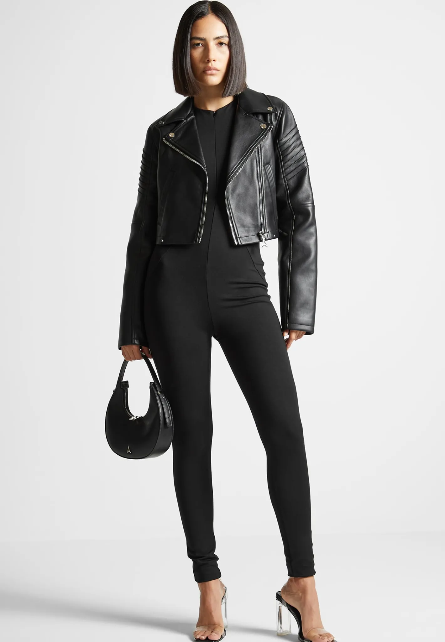 Vegan Leather Biker Jacket -^Manière De Voir Online