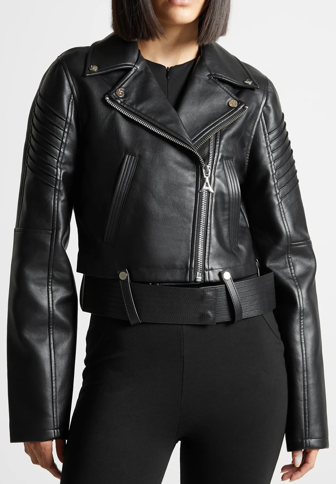 Vegan Leather Biker Jacket -^Manière De Voir Online