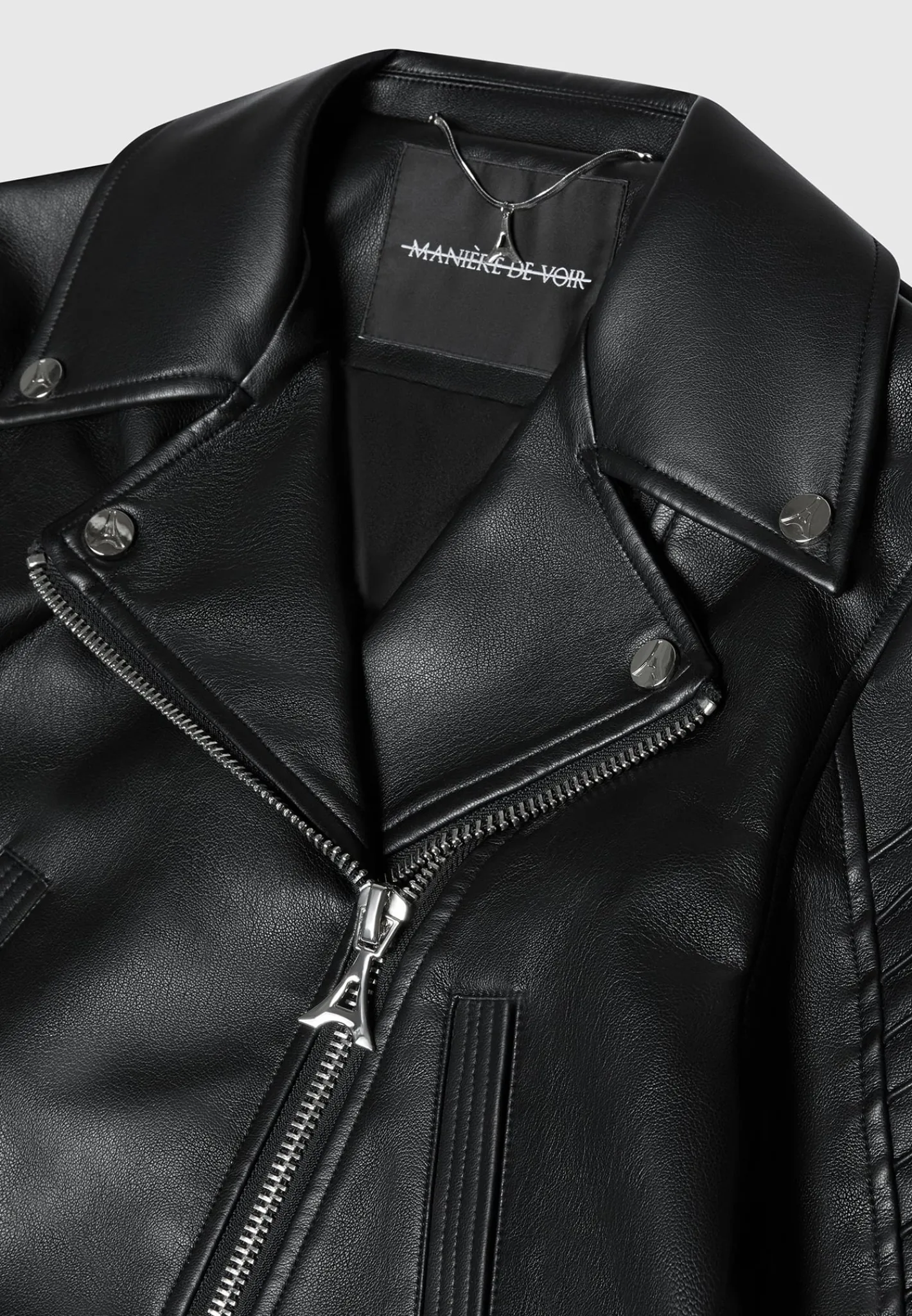 Vegan Leather Biker Jacket -^Manière De Voir Online