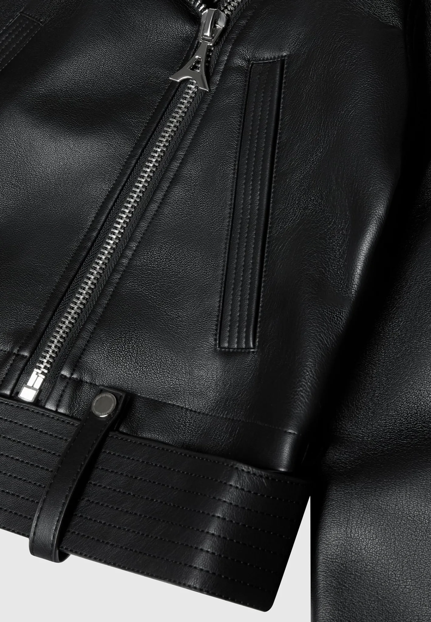 Vegan Leather Biker Jacket -^Manière De Voir Online