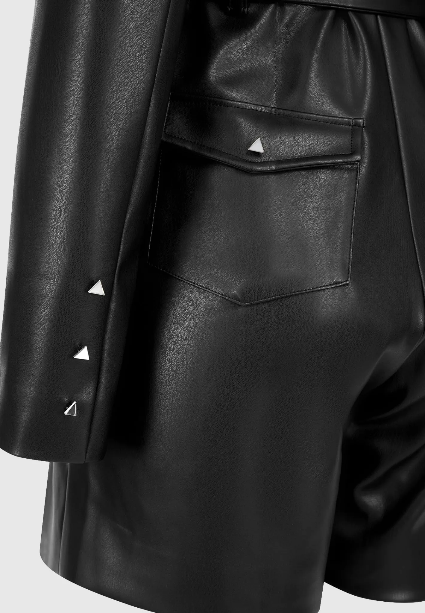 Vegan Leather Blazer Playsuit -^Manière De Voir Best