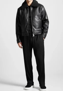 Vegan Leather Boxy Jacket -^Manière De Voir Fashion