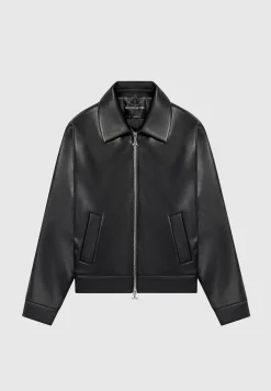 Vegan Leather Boxy Jacket -^Manière De Voir Fashion