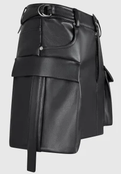 Vegan Leather Cargo Mini Skirt -^Manière De Voir Outlet