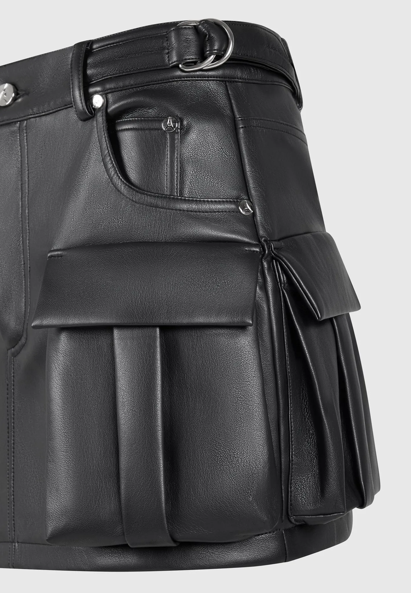 Vegan Leather Cargo Mini Skirt -^Manière De Voir Outlet
