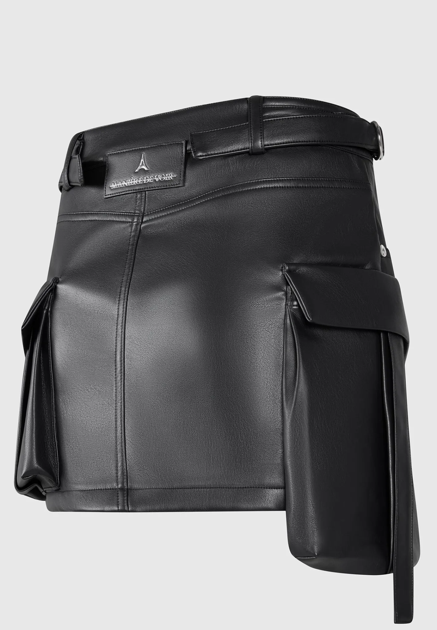 Vegan Leather Cargo Mini Skirt -^Manière De Voir Outlet