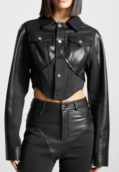 Vegan Leather Contour Jacket -^Manière De Voir Outlet