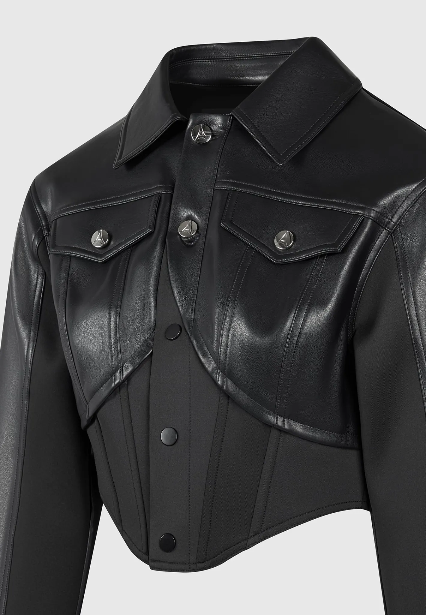Vegan Leather Contour Jacket -^Manière De Voir Outlet