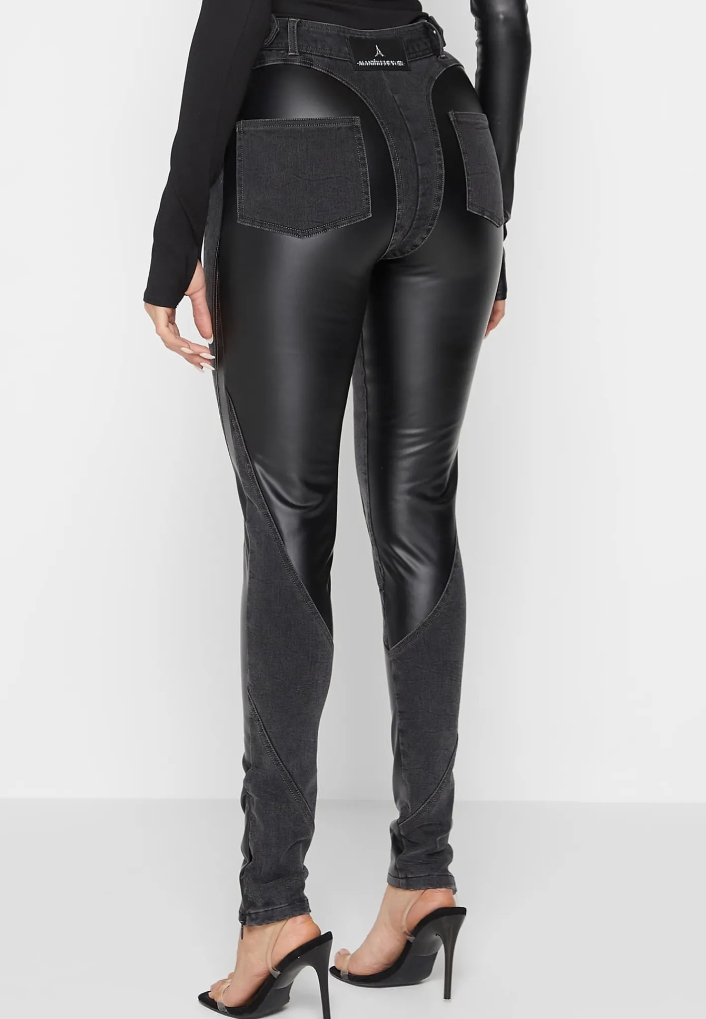 Vegan Leather Contour Skinny Jeans -^Manière De Voir Online