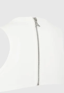 Vegan Leather Corset Lace Up Jumpsuit - Off White^Manière De Voir Outlet