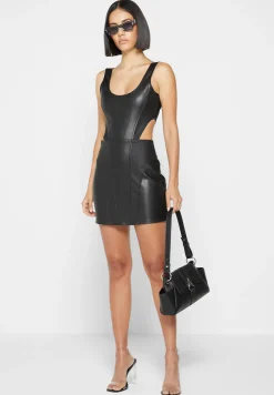 Vegan Leather Corset Mini Dress -^Manière De Voir New