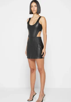Vegan Leather Corset Mini Dress -^Manière De Voir New