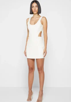 Vegan Leather Corset Mini Dress - Off White^Manière De Voir Online