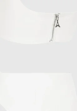 Vegan Leather Corset Mini Dress - Off White^Manière De Voir Online