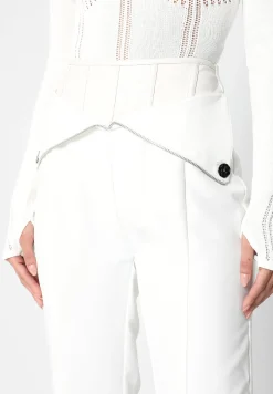 Vegan Leather Corset Zip Trousers -^Manière De Voir Fashion