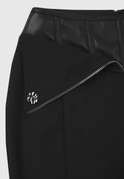 Vegan Leather Corset Zip Trousers -^Manière De Voir New